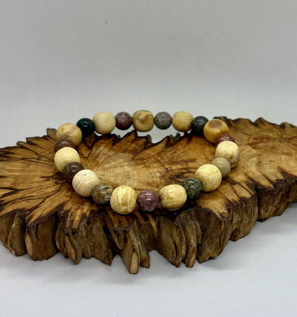 Palo Santo and Gemstone Bracelets