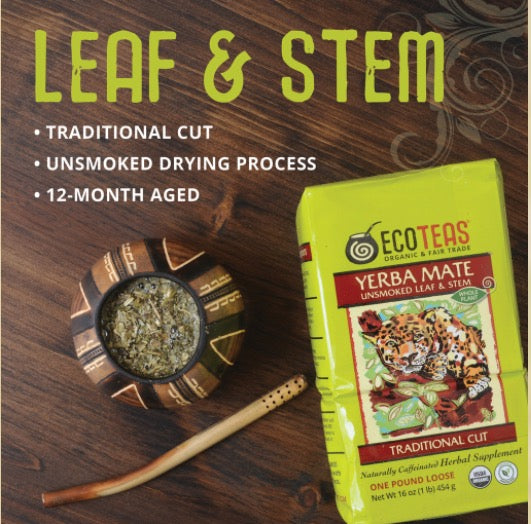 Ecoteas Organic Loose Leaf Yerba Mate