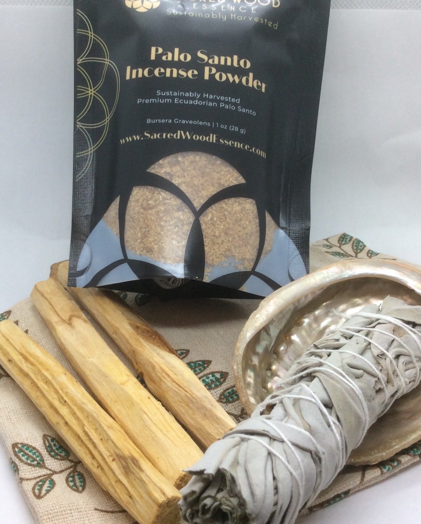 Palo Santo Smoke Cleansing Gift Set Sacred Wood Essence LLC