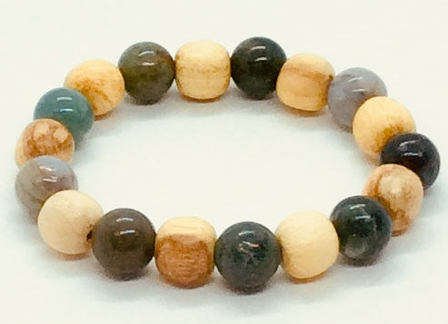 Palo Santo and Gemstone Bracelets